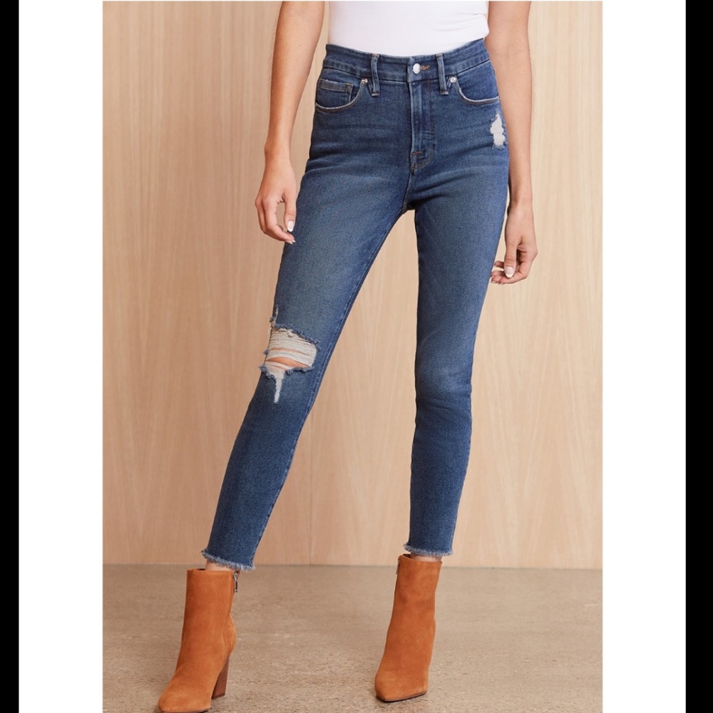 Good American Good Legs Distressed Raw Hem size 4/27